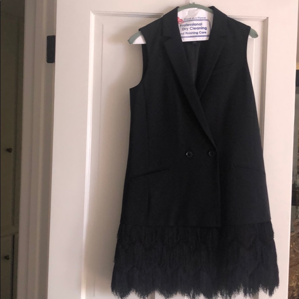 Banana Republic Long black vest size 0